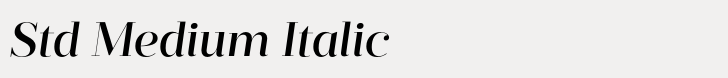 Prumo Display Std Medium Italic