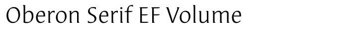 Oberon Serif EF Volume
