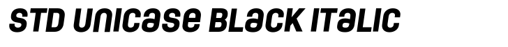 Moderna Condensed Std Unicase Black Italic