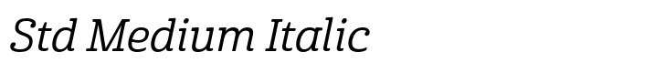 Cabrito Std Medium Italic