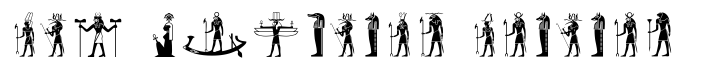 Egyptian Hieroglyphics – Deities Std Egyptian Deities