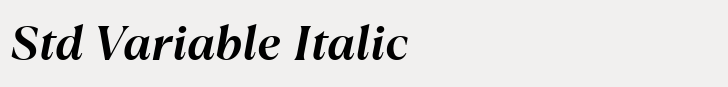 TT Ramillas Std Variable Italic