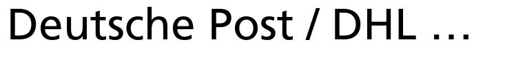 Deutsche Post / DHL Fonts