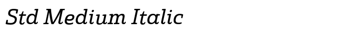 Quatie Std Medium Italic