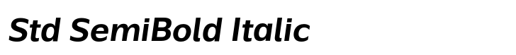 Global Std SemiBold Italic