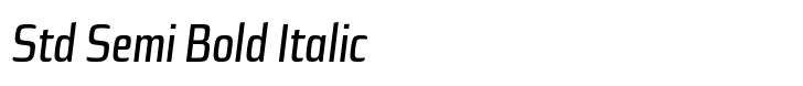 Sica Condensed Std Semi Bold Italic