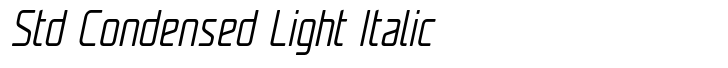 UNicod Sans Std Condensed Light Italic