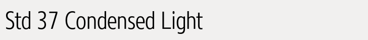 Core Sans N Std 37 Condensed Light