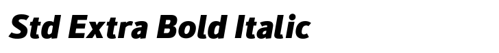 Kylo Sans Std Extra Bold Italic