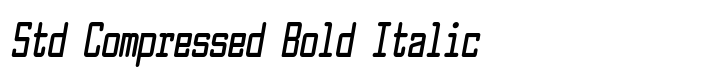 Larabiefont Std Compressed Bold Italic