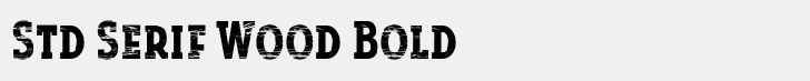 Look Std Serif Wood Bold