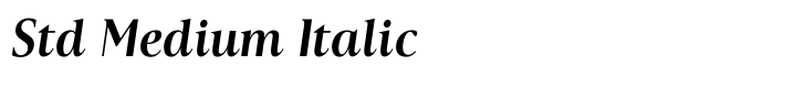 Astoria Classic Std Medium Italic