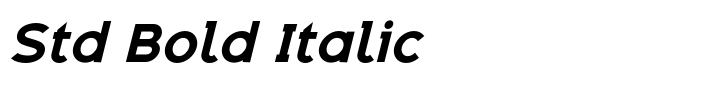 Adequate Std Bold Italic