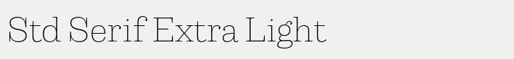 Capital Std Serif Extra Light