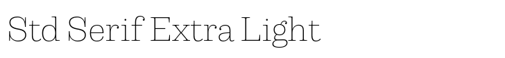 Capital Std Serif Extra Light