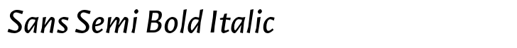 Epica Pro Sans Semi Bold Italic