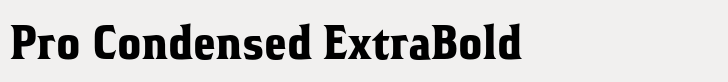 Hideout Pro Condensed ExtraBold