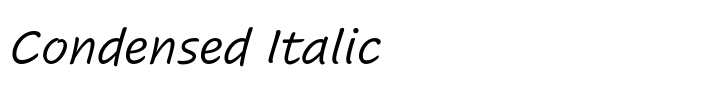 Cavolini Condensed Italic
