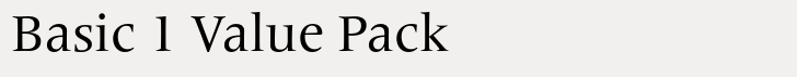 Frutiger Serif Basic 1 Value Pack