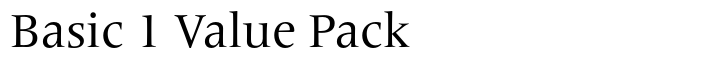 Frutiger Serif Basic 1 Value Pack