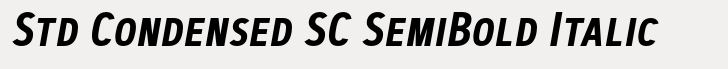 Artegra Sans Std Condensed SC SemiBold Italic