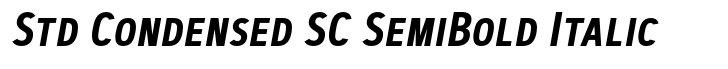 Artegra Sans Std Condensed SC SemiBold Italic