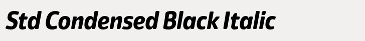 Eigerdals Std Condensed Black Italic