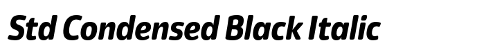 Eigerdals Std Condensed Black Italic