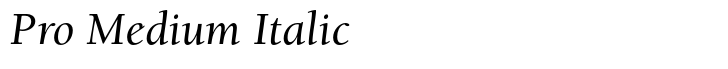 ITC Berkeley Old Style Pro Medium Italic