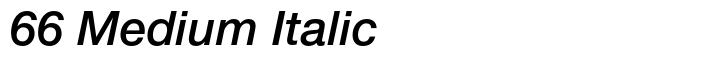 Neue Helvetica Paneuropean 66 Medium Italic