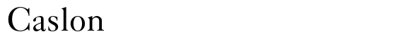 Caslon #540