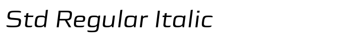 Sica Expanded Std Regular Italic