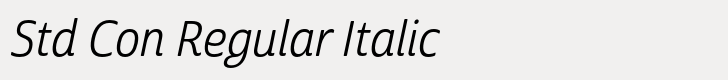 Cabrito Sans Std Con Regular Italic