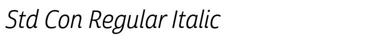 Cabrito Sans Std Con Regular Italic