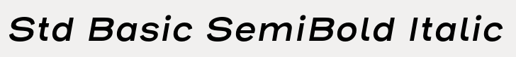 Henderson Sans Std Basic SemiBold Italic
