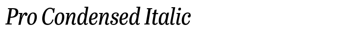 Abril Titling Pro Condensed Italic
