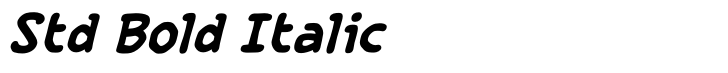 Letterbot Std Bold Italic