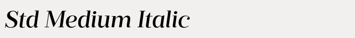 Prumo Deck Std Medium Italic