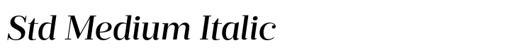 Prumo Deck Std Medium Italic