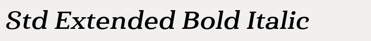 Haboro Serif Std Extended Bold Italic