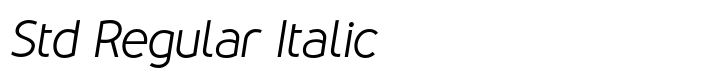 Nevo Std Regular Italic