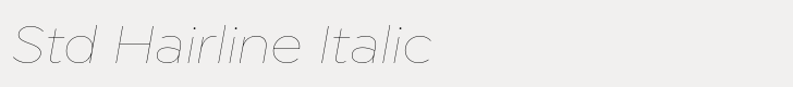 Modica Std Hairline Italic