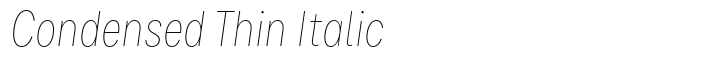 Bruta Pro Condensed Thin Italic