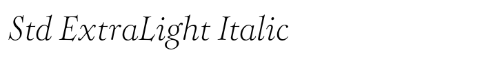 Hierophant Std ExtraLight Italic