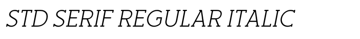 Merlo Round Std Serif Regular Italic