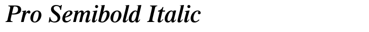 Times Pro Semibold Italic