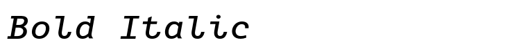 Blackbox Mono Serif Bold Italic