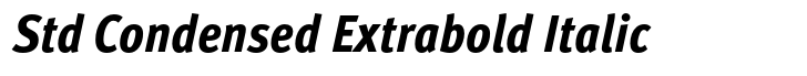 FF Meta Std Condensed Extrabold Italic
