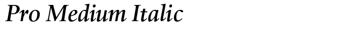 Haarlemmer Pro Medium Italic