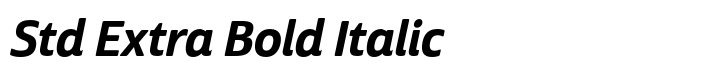 Cabrito Sans Std Extra Bold Italic